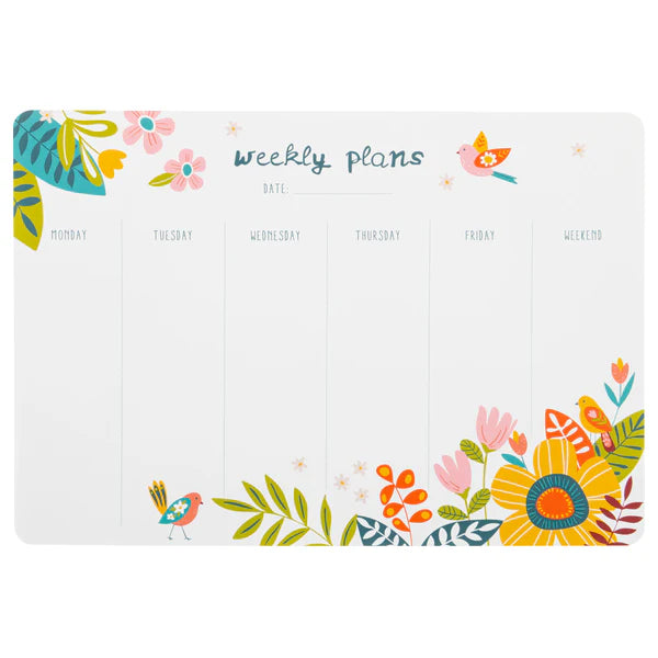 Bird Weekly Desk Pad