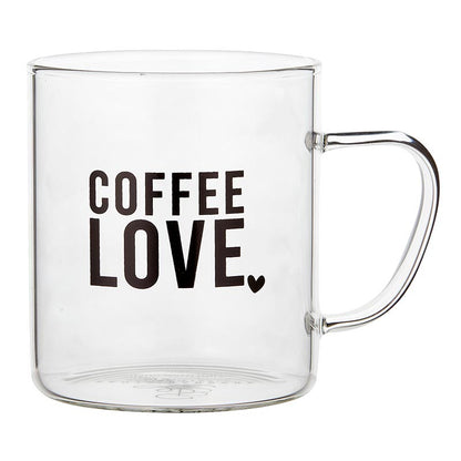 Coffee Love Glass Mug