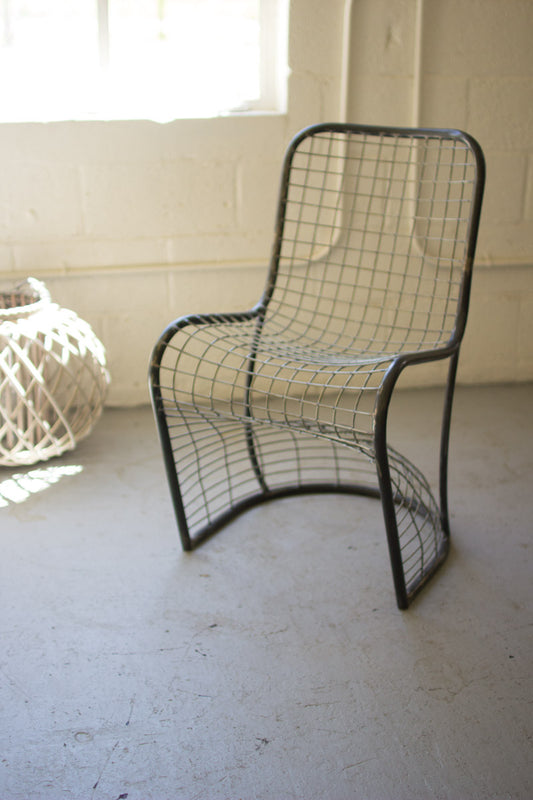 Woven Metal S Chair