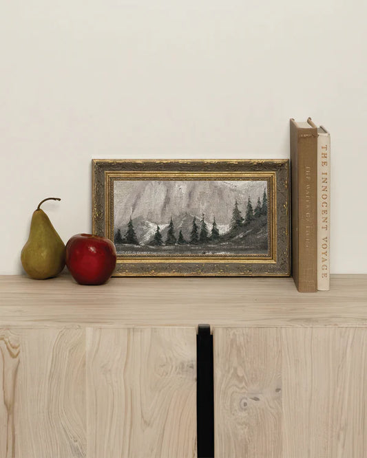 Muted Pine and Lake Wall Art