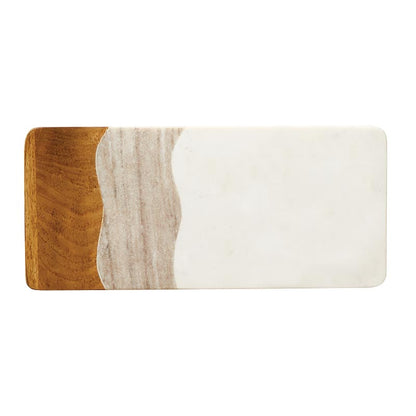 Marble & Wood Charcuterie Board