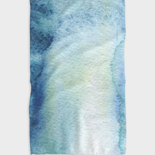 Ocean Watercolor Kitchen Tea Towel