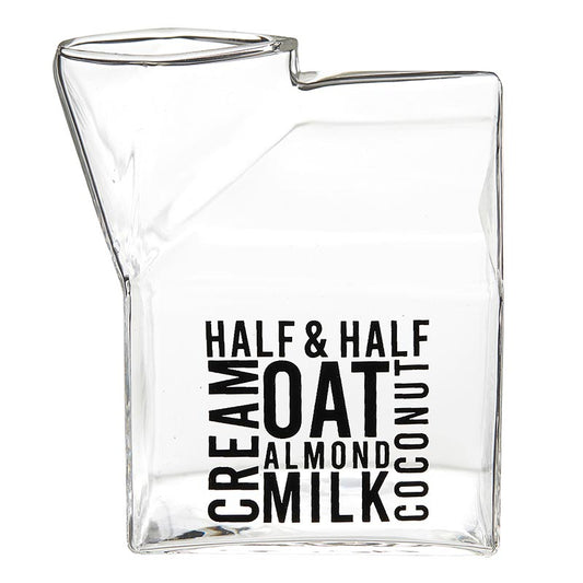 Glass Milk Carton Creamer