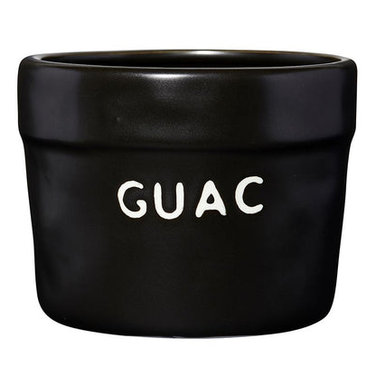 Black Ceramic Guacamole Bag