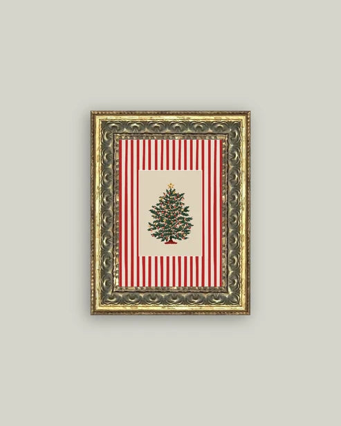 Peppermint Stripe Tree Wall Art