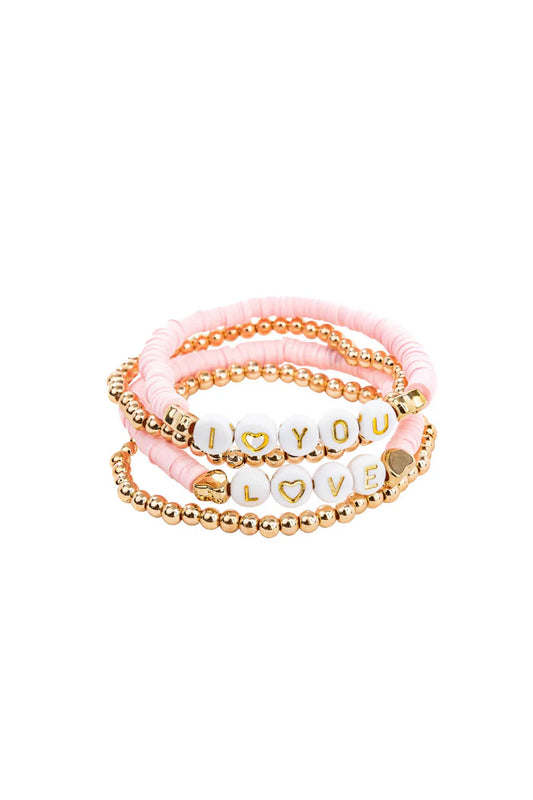 Pink Love Bracelets