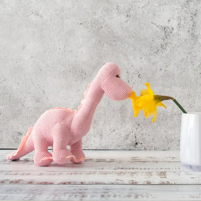 Pink Knitted Diplo Rattle