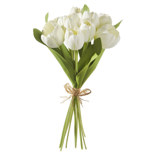 Real Touch White Tulip Bundle