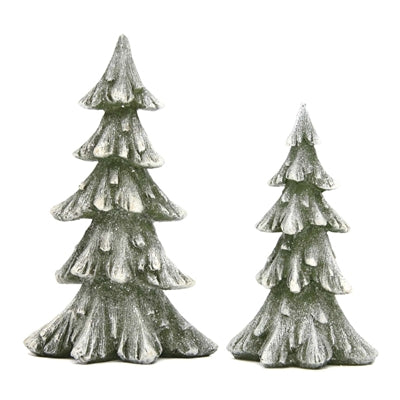 Dark Green Flocked Trees