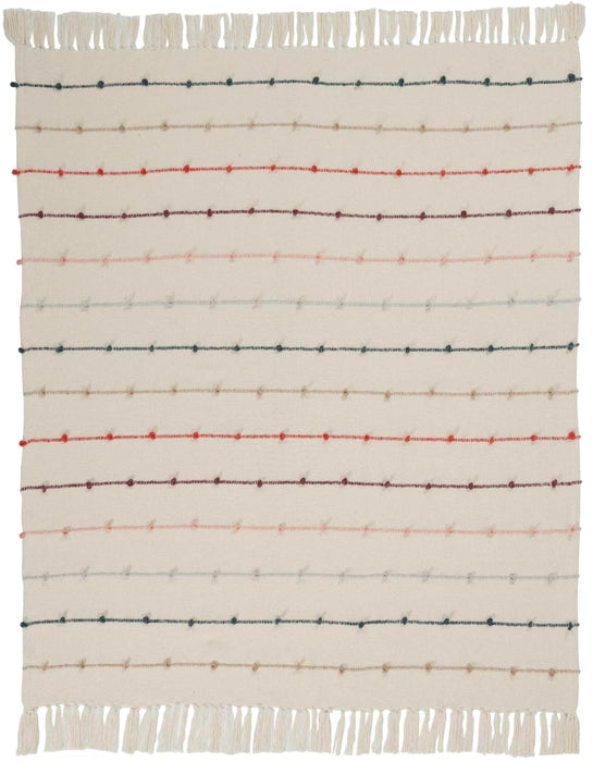Multicolor Stripe Throw Blanket