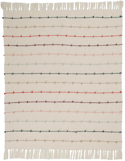 Multicolor Stripe Throw Blanket