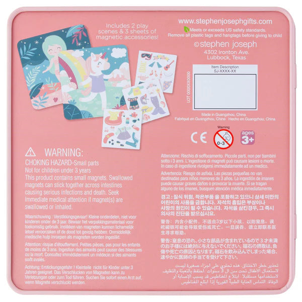 Unicorn & Mermaid Magnetic Travel Tin