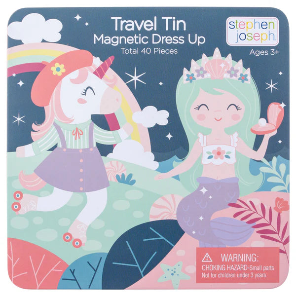 Unicorn & Mermaid Magnetic Travel Tin