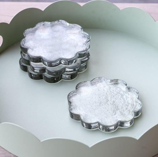 Scallop Glass Coasters