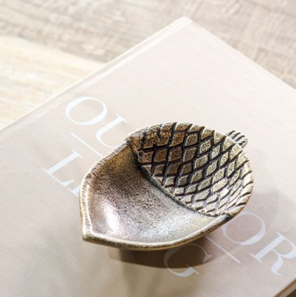 Brass Antique Acorn Tray