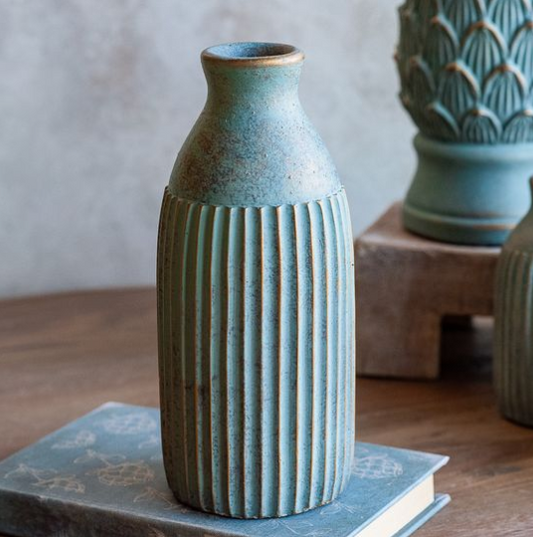 Green Cement Vase