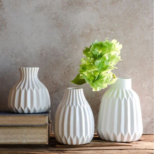 White Ceramic Vases