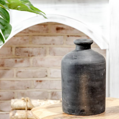 Black Terracotta Vase