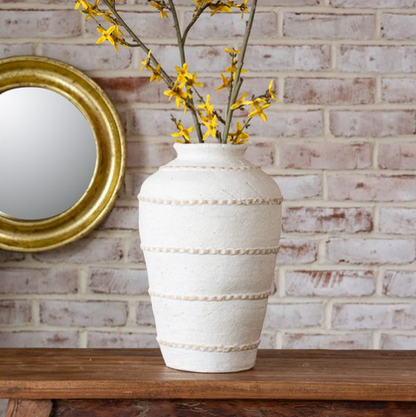Terracotta Line Vase