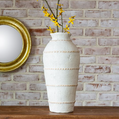Terracotta Line Vase