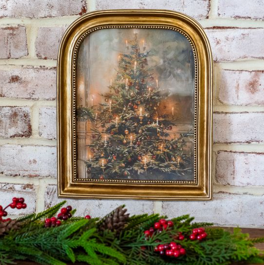 Antique Gold Christmas Tree Frame