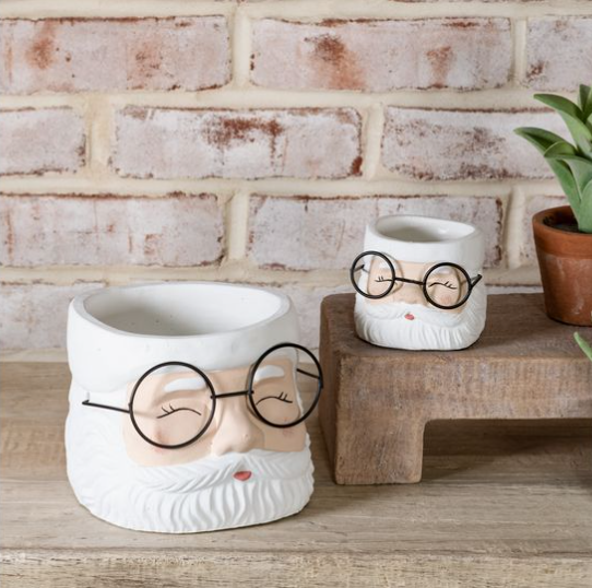 Santa Glasses Planter