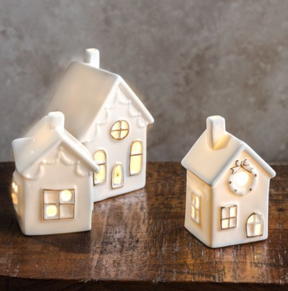 Ceramic Light Up City House