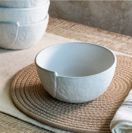 White Artisan Bowl