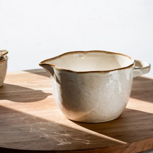 White Ceramic Mixing Bowl