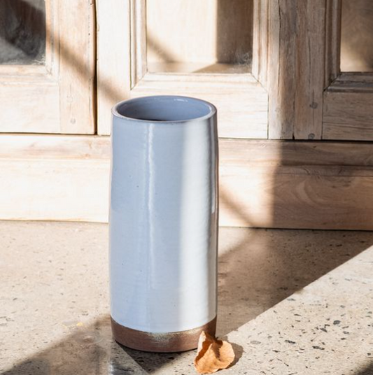 Two Tone Tall Ceramic Vase