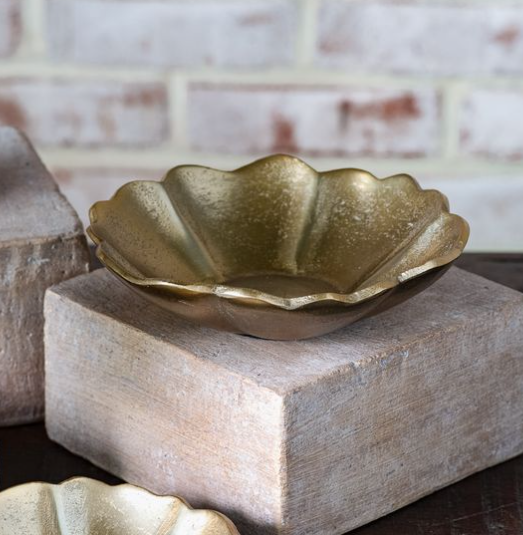 Wavy Gold Bowl