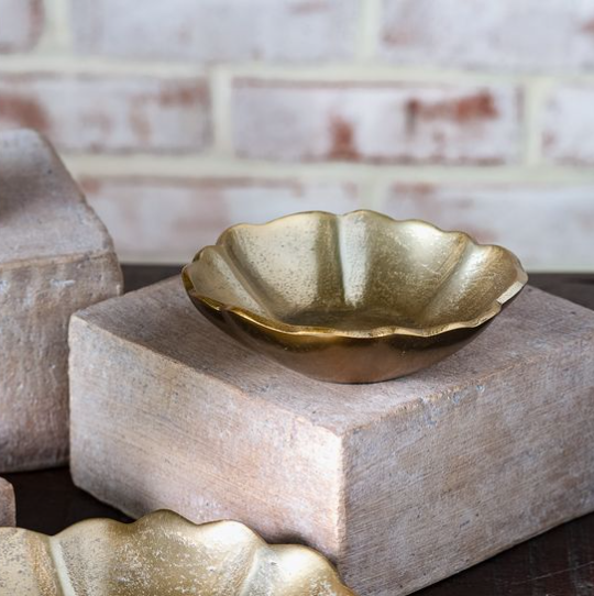 Wavy Gold Bowl