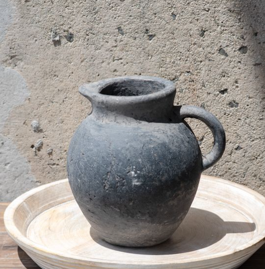Charcoal Pitcher Vase