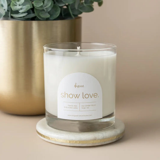 Show Love. (Floral Scented Soy Candle)
