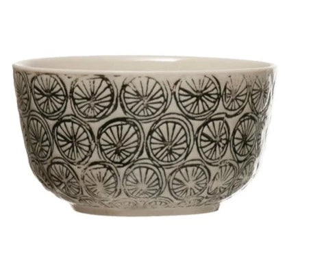 Hand-Stamped Bowl with Pattern