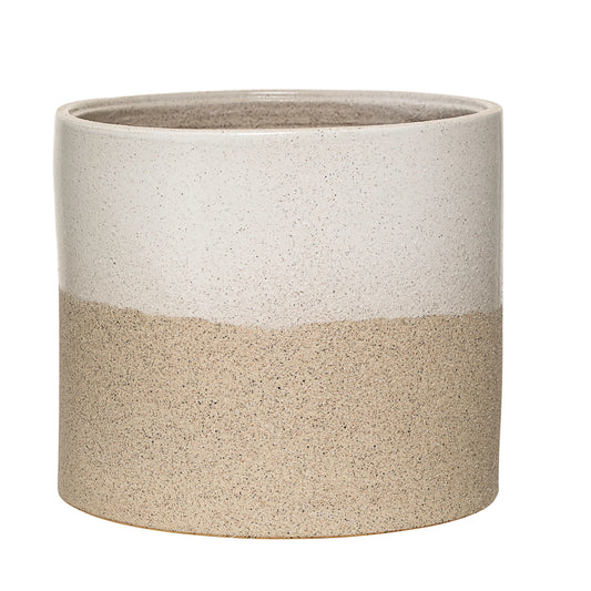 Beige Stoneware Barbara Planter