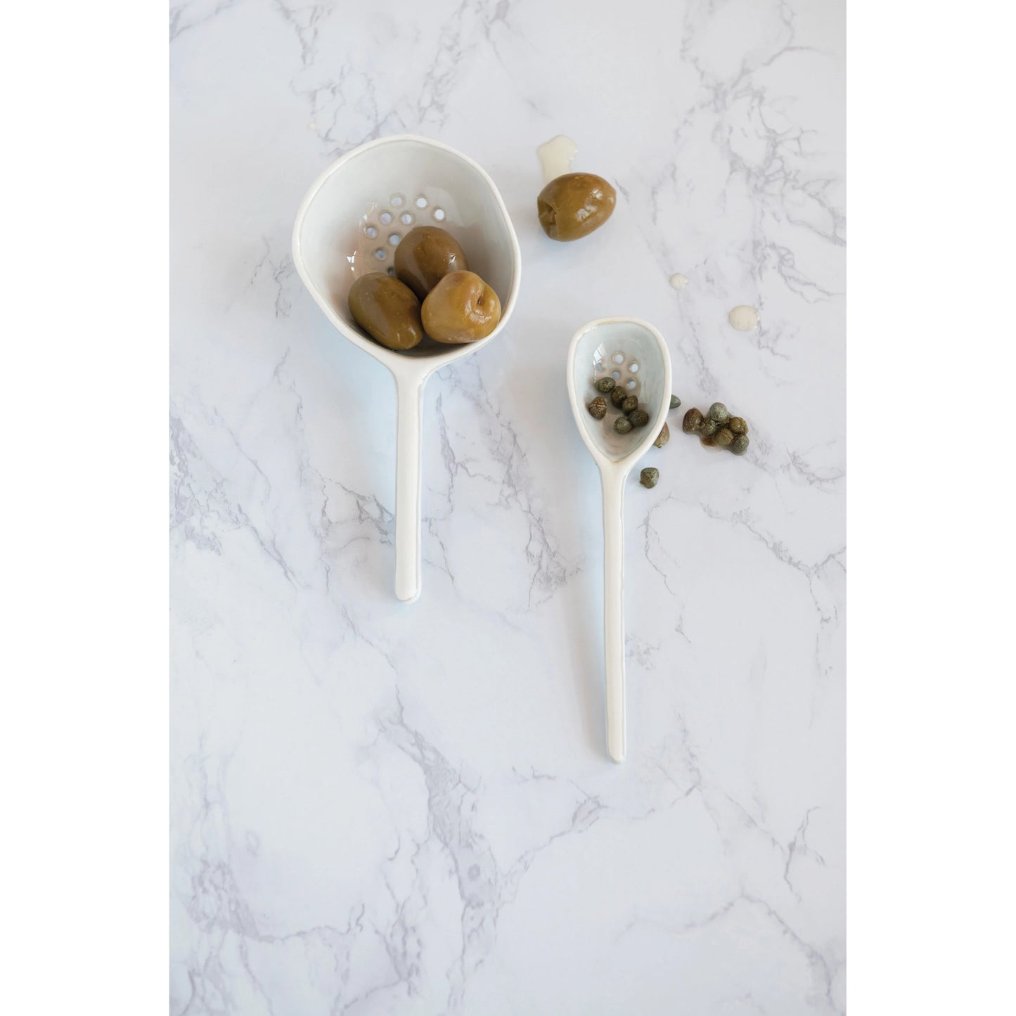 6 3/4” Stoneware Strainer Spoon