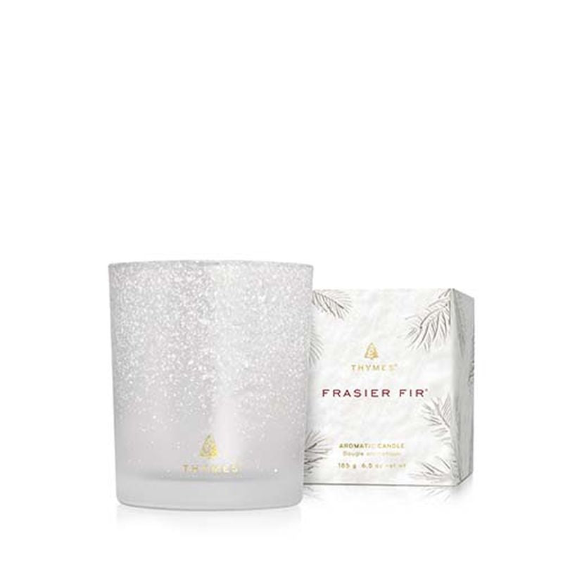 Frasier Fir Flocked Poured Candle