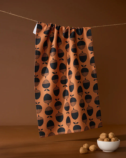 Acorn Noir Kitchen Tea Towel