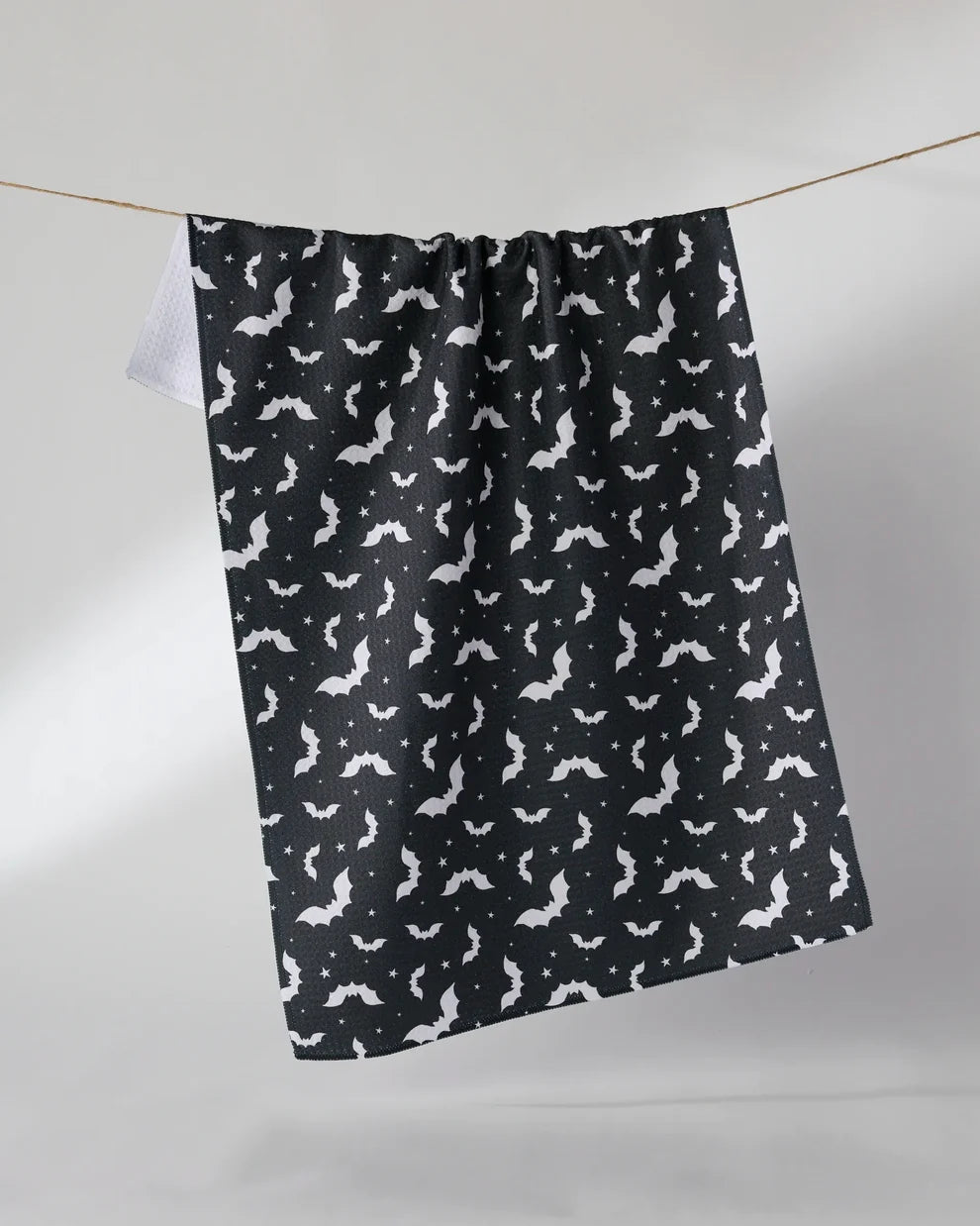 Batty Night Black Tea Towel