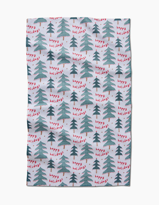 Berry Happy Holidays Kitchen Tea Towel