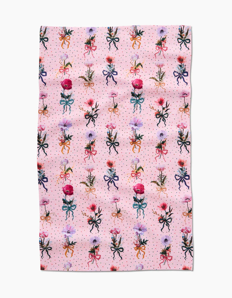 Bows and Dots Kitchen Tea Towel