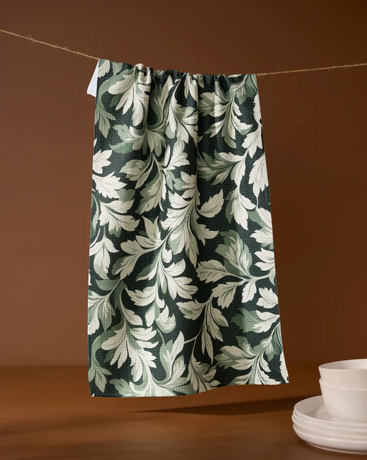 Classic Foliage Kitchen Tea Towel