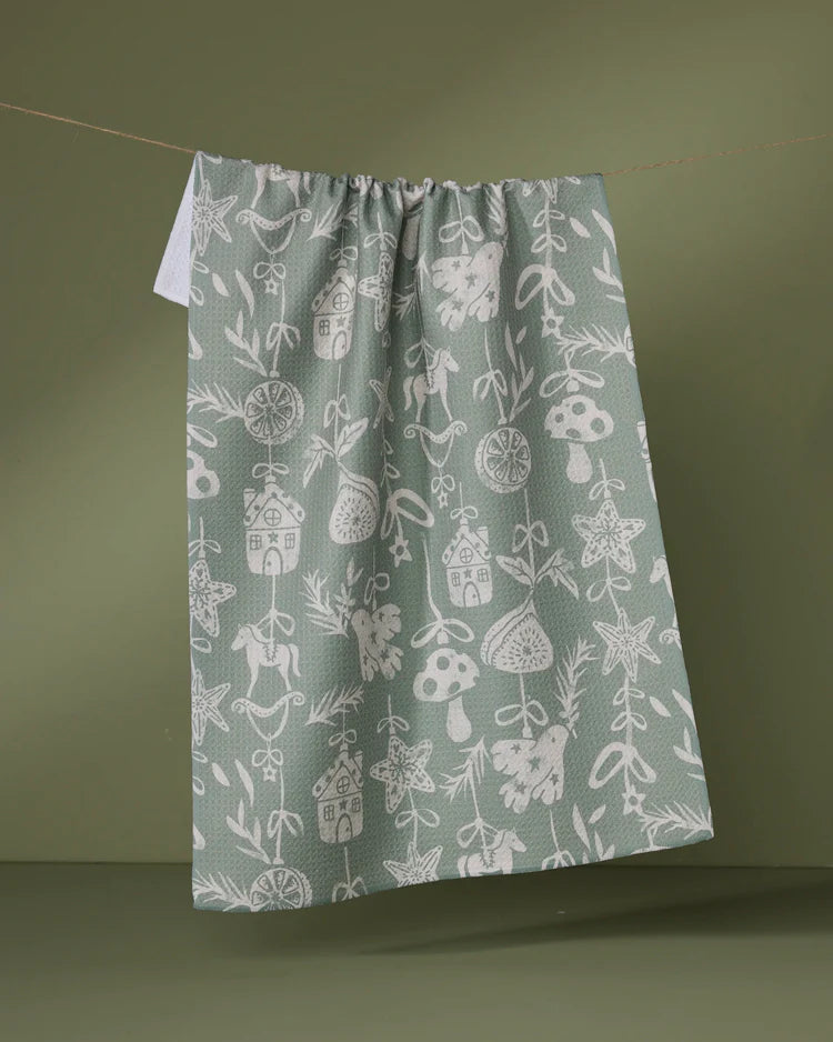 Cozy Ornaments Kitchen Tea Towel