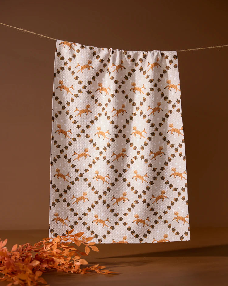 Foxes and Twinkles Kitchen Tea Towel