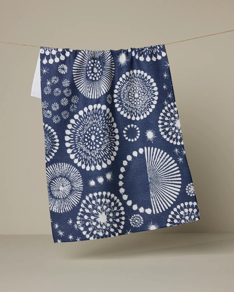 Freedom Sparks Navy Kitchen Tea Towel