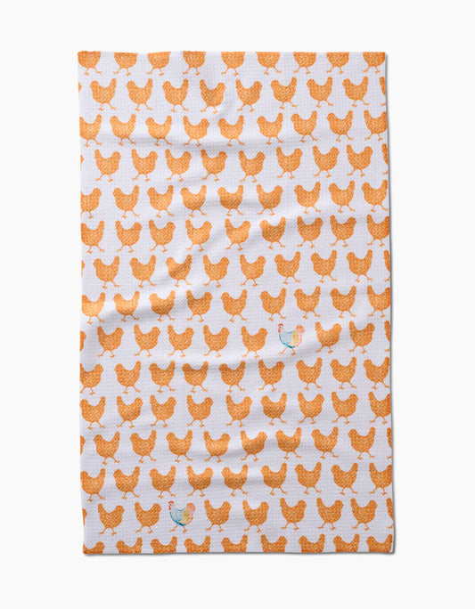 Fun Spring Chicks Kitchen Tea Towel