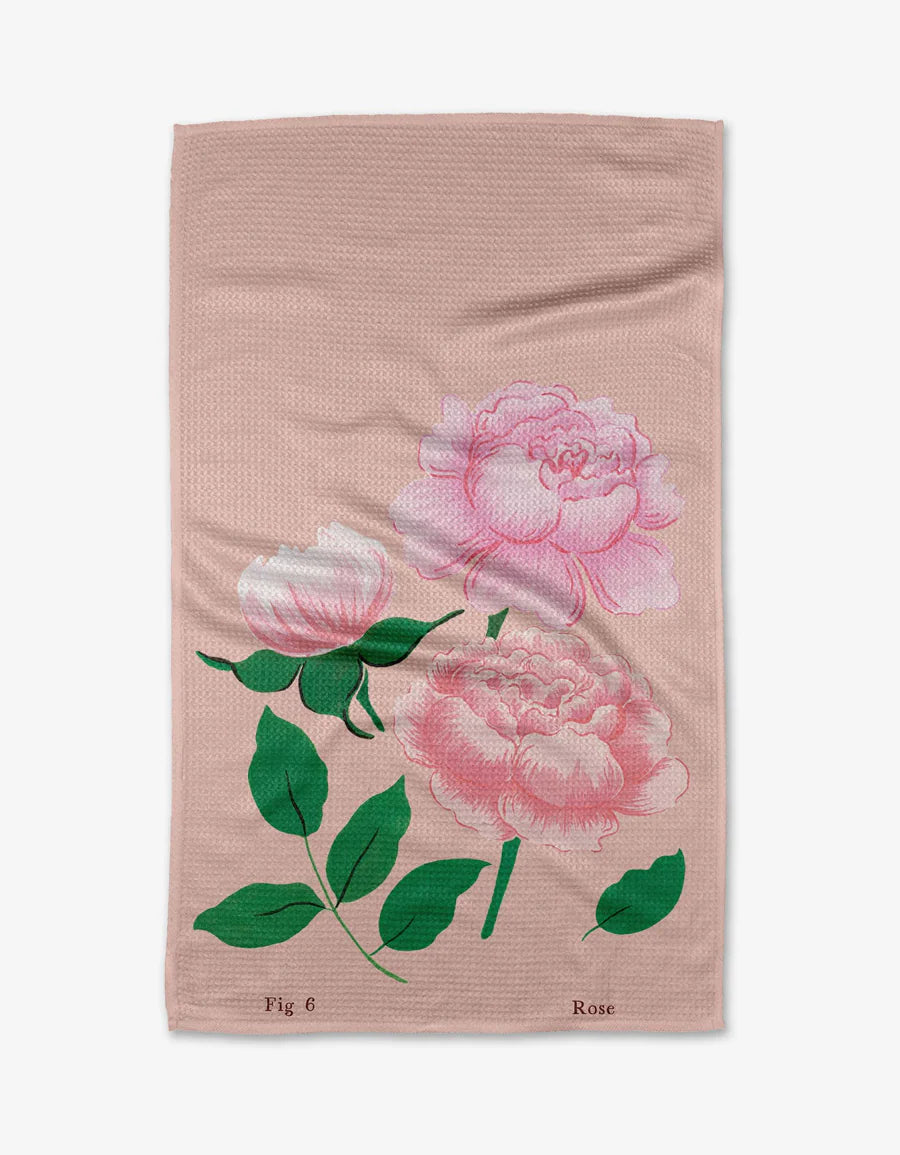 June Roses Kitchen Tea Towel