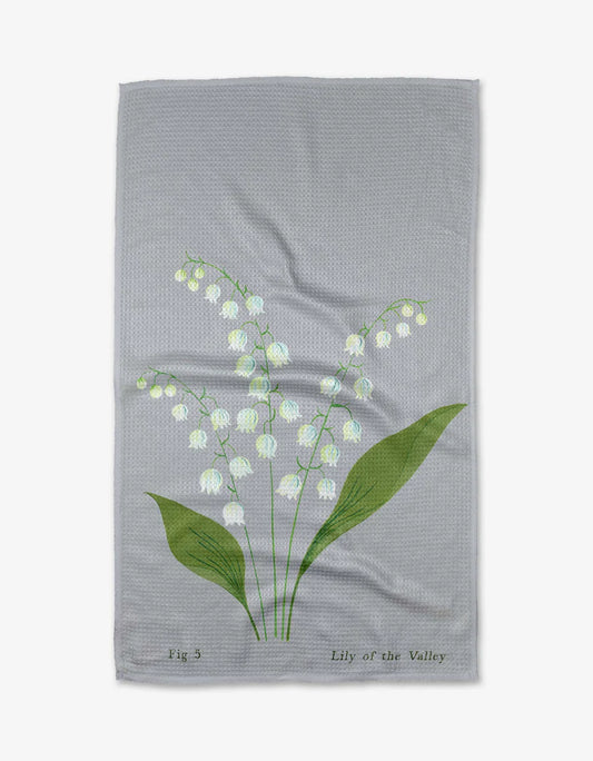 May Lilly of the Valley Kitchen Tea Towel