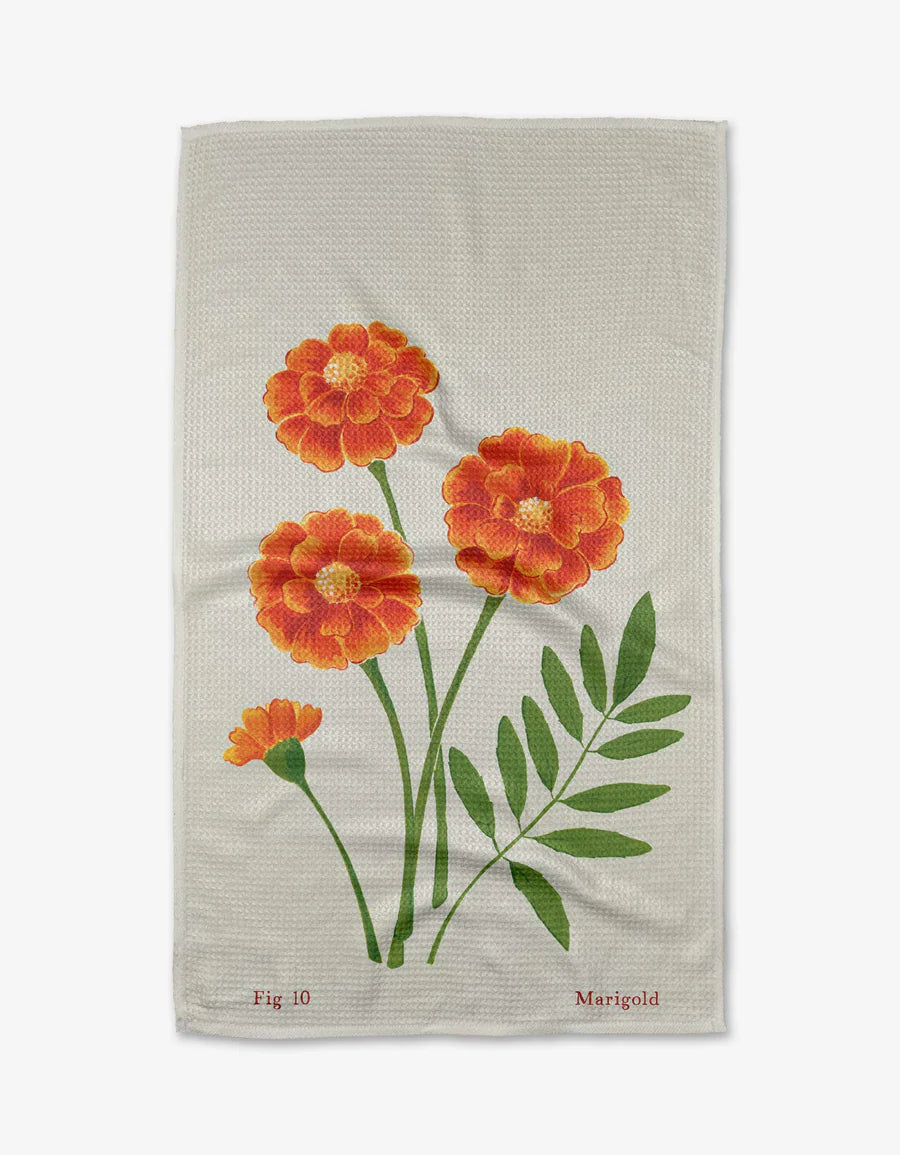 October Marigold Kitchen Tea Towel